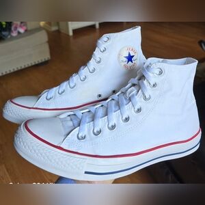 Unisex Sz 8 Men's/10 Women's CONVERSE CTAS White High Top Shoes